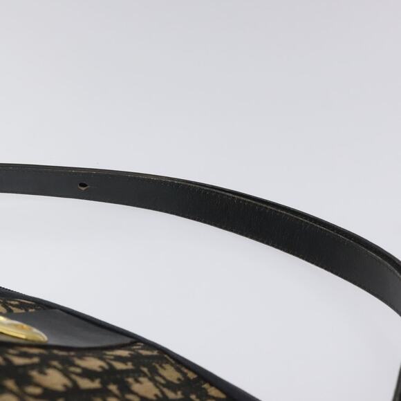 DIOR Trotter Canvas Shoulder Bag Navy Gold - Picture 8 of 12